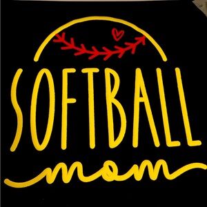 NEW Handmade Softball Mom Short Sleeve T-Shirt Unisex Size Large